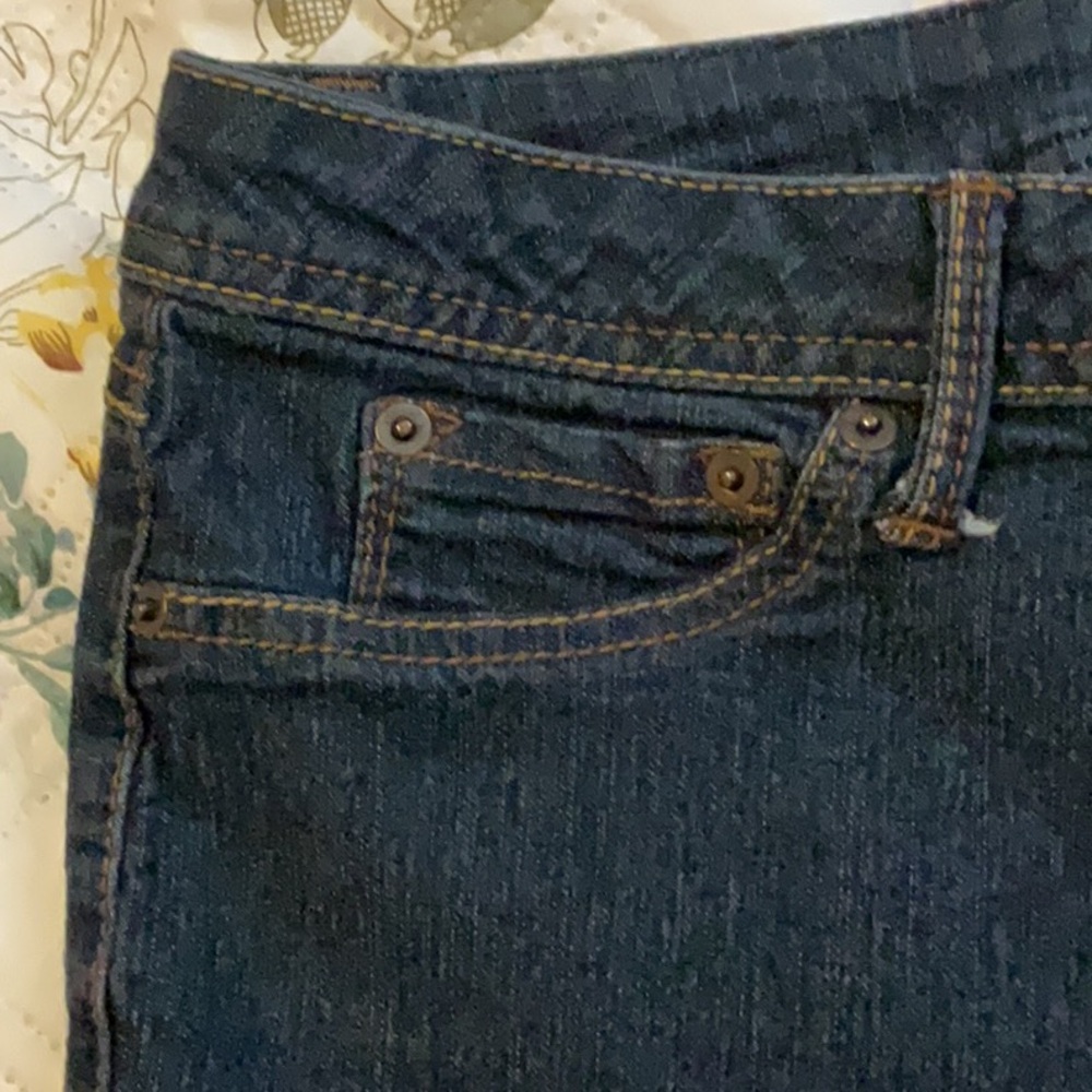Canyon River Blues cuffed Denim Bermuda Shorts Zipper closure Size 14 - Picture 4 of 4